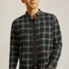 Chemise en flanelle légère et extensible
