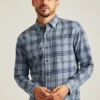 Chemise en flanelle légère et extensible