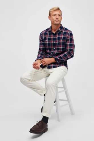 Chemise en flanelle pour homme