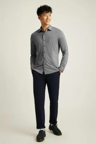 Chemise en laine mérinos haute performance