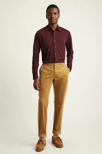 Chemise en laine mérinos haute performance