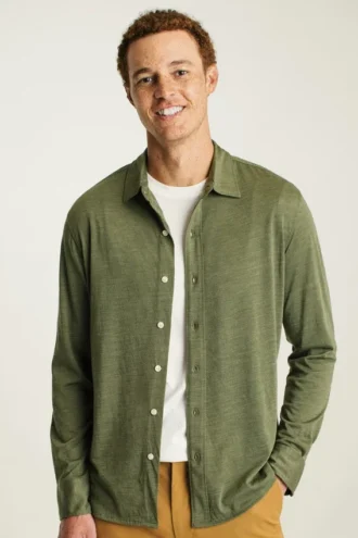 Chemise en laine mérinos haute performance