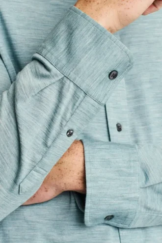 Chemise en laine mérinos haute performance