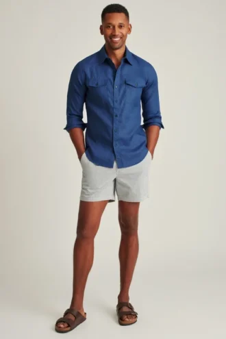 Chemise en lin délavé