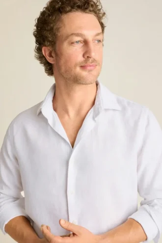 Chemise habillée à col italien pour homme par Bonobos | Coupe Cooper décontractée et raffinée