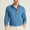 Chemise habillée à col italien pour homme par Bonobos | Coupe Cooper décontractée et raffinée