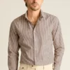 Chemise habillée à col italien pour homme par Bonobos | Coupe Cooper décontractée et raffinée