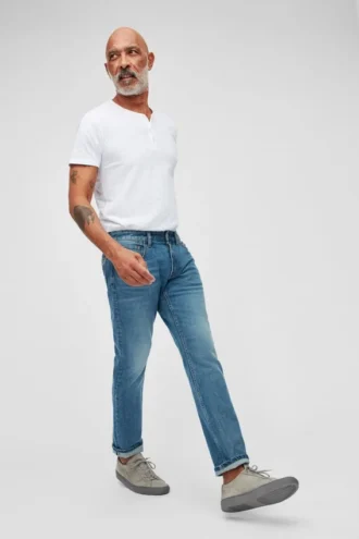 Chemise Henley en coton texturé