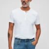 Chemise Henley en coton texturé