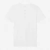 Chemise Henley en coton texturé