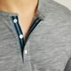 Chemise Henley en laine mérinos douce et respirante