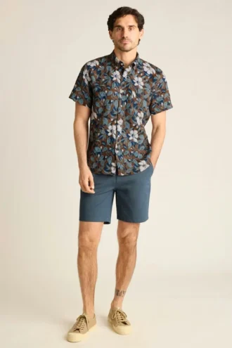 Chemise à manches courtes boutonnée pour homme par Bonobos | Style Montauk revisité