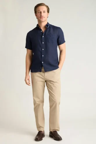 Chemise à manches courtes boutonnée pour homme par Bonobos | Style Montauk revisité
