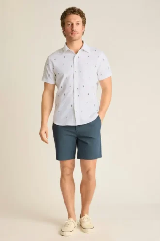 Chemise à manches courtes boutonnée pour homme par Bonobos | Style Montauk revisité