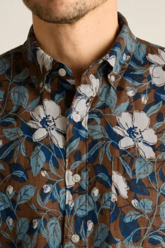 Chemise à manches courtes boutonnée pour homme par Bonobos | Style Montauk revisité