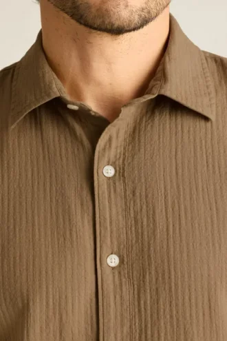 Chemise à manches courtes boutonnée pour homme par Bonobos | Style Montauk revisité