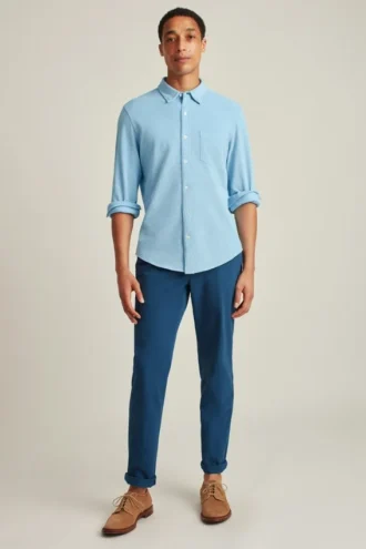 Chemise Oxford en tricot