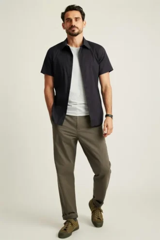 Chemise technique à manches courtes