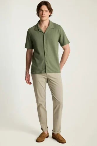 Chemises en tricot gaufré pour homme | Des superpositions douces et élégantes