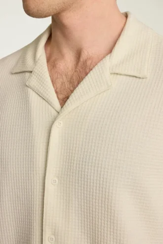 Chemises en tricot gaufré pour homme | Des superpositions douces et élégantes