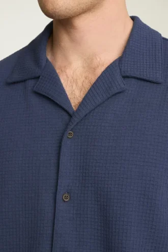 Chemises en tricot gaufré pour homme | Des superpositions douces et élégantes