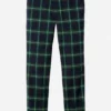 Chino extensible à motif tartan de Noël