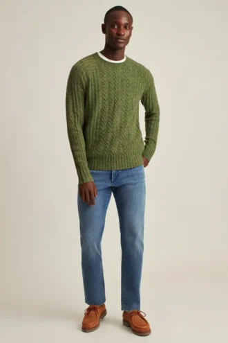 Col rond avec torsades Donegal