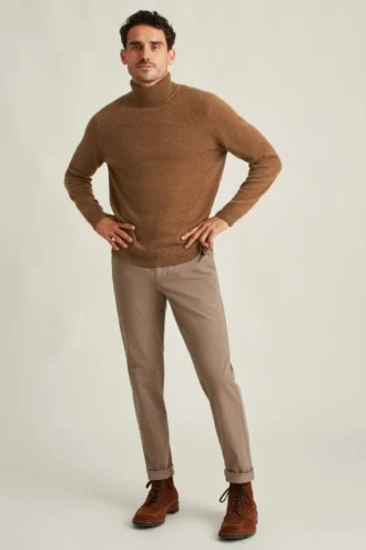 Col roulé en mélange de yak