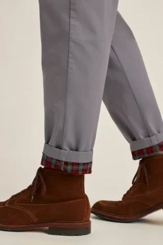 Flannel-Lined Chino à cordon de serrage