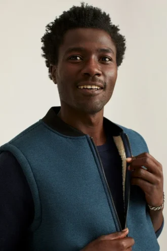 Gilet doublé en sherpa