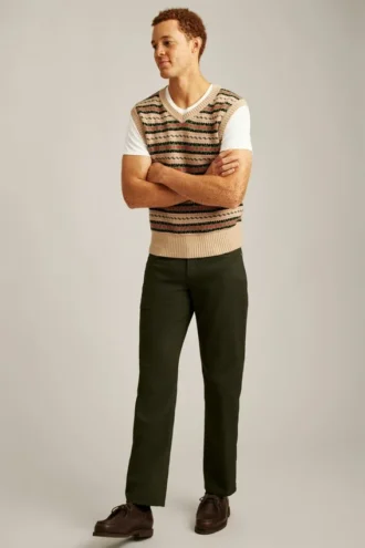 Gilet en laine mérinos Fair Isle