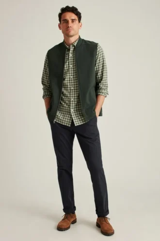 Gilet en molleton texturé