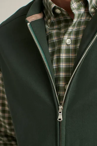 Gilet en molleton texturé