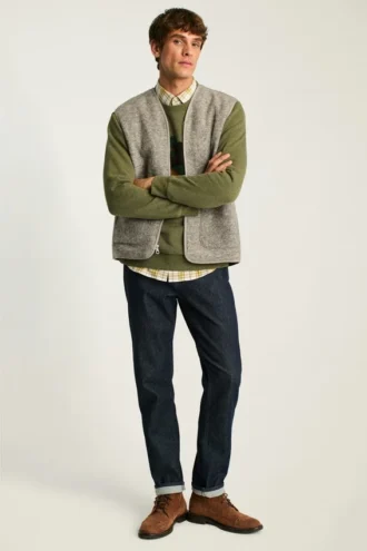 Gilet en polaire de laine italienne