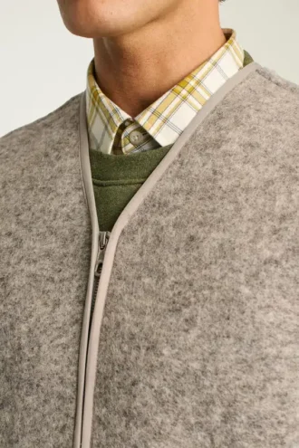 Gilet en polaire de laine italienne