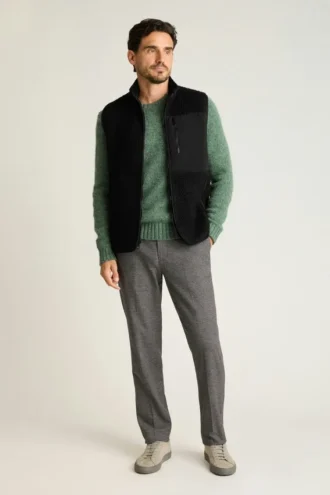Gilet en polaire pour homme par Bonobos | Style rétro et confort douillet de la polaire