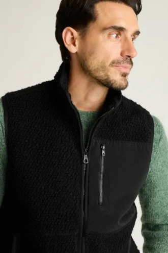 Gilet en polaire pour homme par Bonobos | Style rétro et confort douillet de la polaire