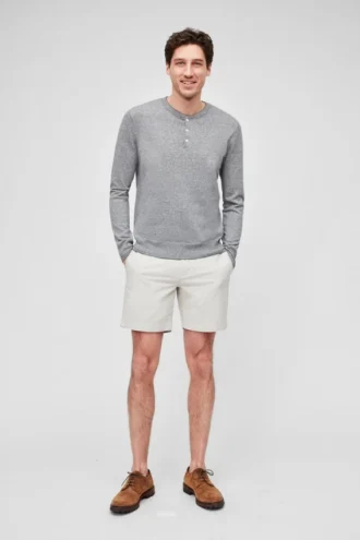 Henley en coton et lin