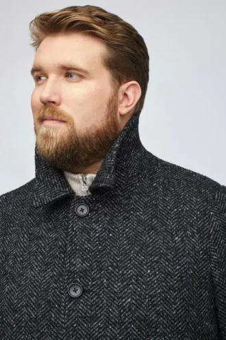 Italian Wool Car Coat Grandes tailles