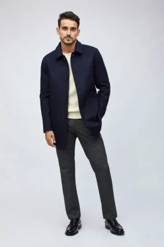 Italian Wool Car Coat pour homme