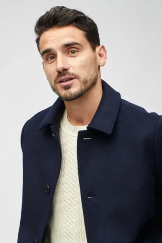 Italian Wool Car Coat pour homme