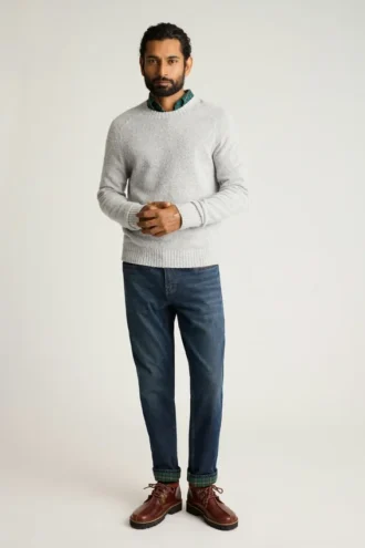 Jeans doublés de flanelle