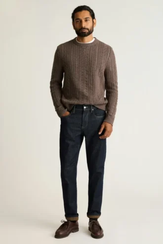 Jeans doublés de flanelle