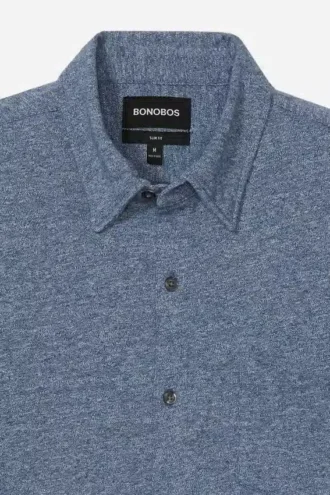 Jersey chiné à boutons – Grandes tailles