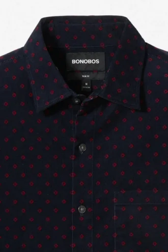 La chemise en velours côtelé – Chemise classique en velours côtelé pour homme