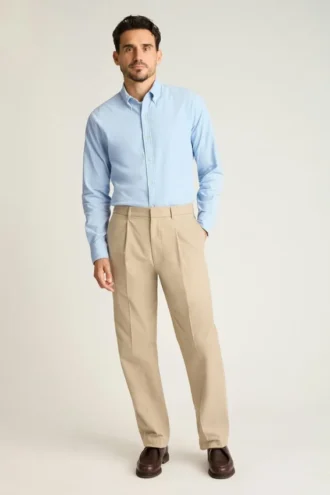 La chemise en velours côtelé extensible