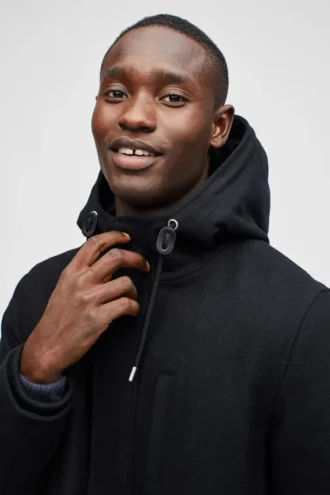 La parka en laine – Hydrofuge, à capuche et matelassée