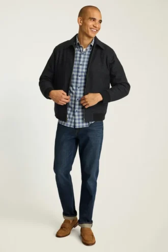 Le blouson aviateur en laine italienne