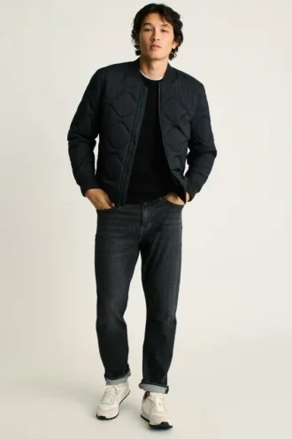 Le blouson bomber matelassé en nylon