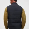Le gilet matelassé en laine stretch